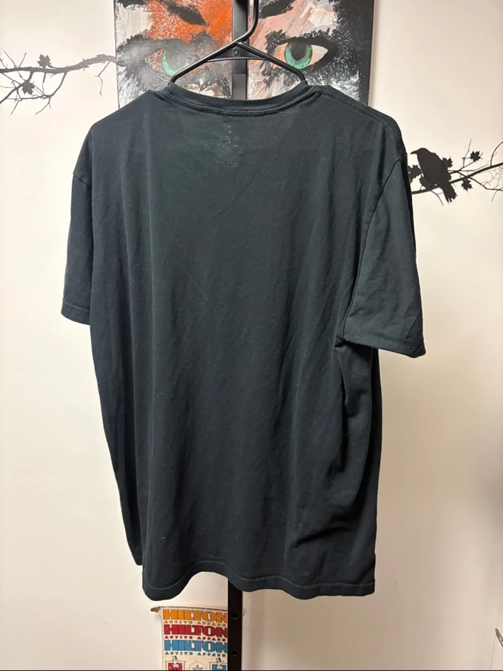 Death Lift Graphic Tee - Black with Orange Print Size Xlarge